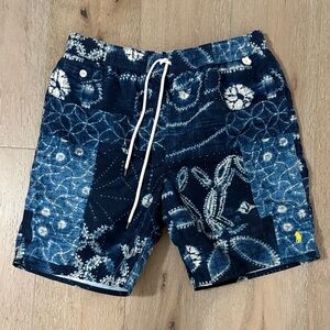 Polo by Ralph Lauren Blue Tie-Dye Swim Shorts